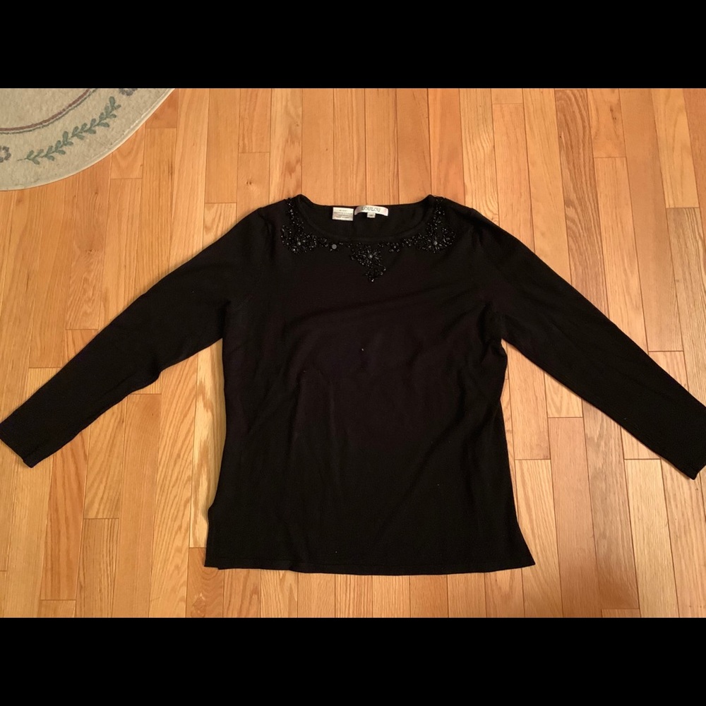 Black Jeweled Top